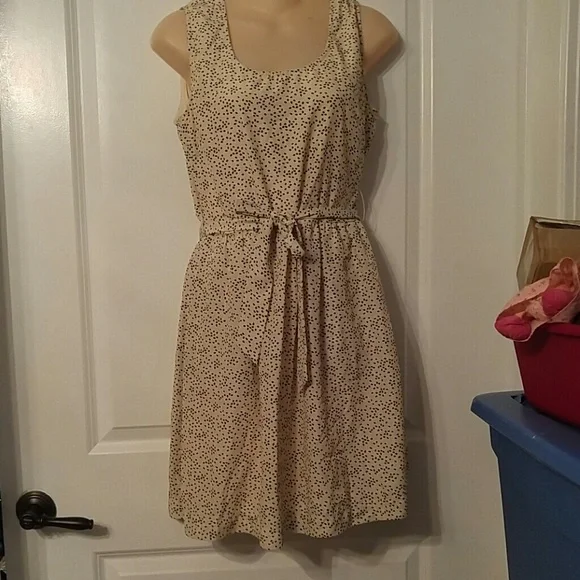beige black tie dress Women's Daisy Linen Dress Light Brown main image 1
